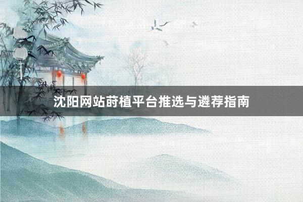 沈阳网站莳植平台推选与遴荐指南